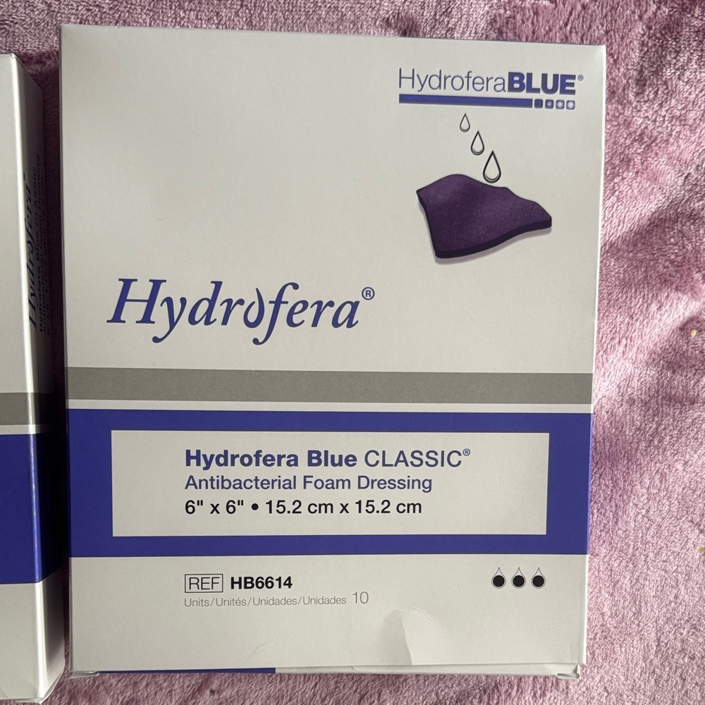 Blue Antibacterial Foam Dressing - Purple